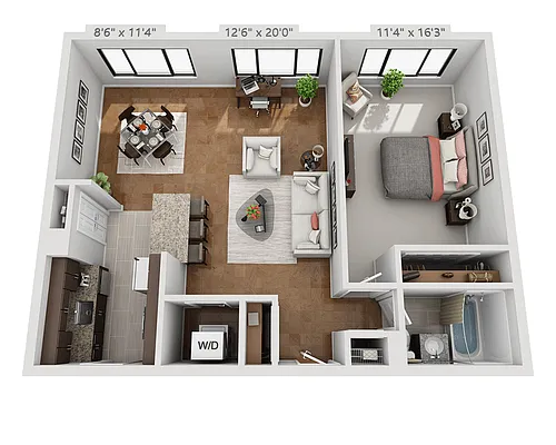 Floor plan Plan A1A