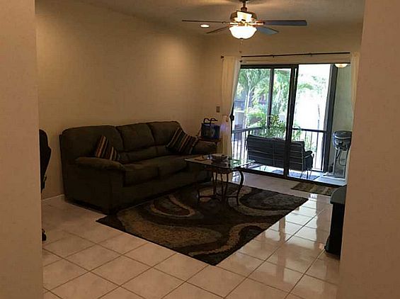 Open Living with Pool view