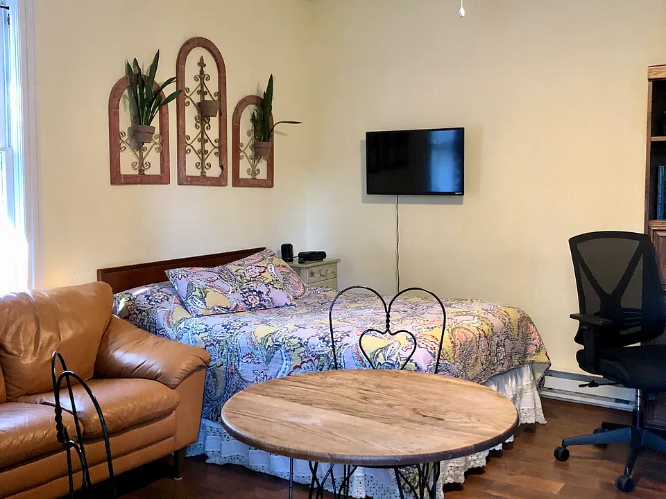 Studio apartment is wheelchair accessible. We can provide hospital bed if needed. Attached kitchen and bath are accessible.