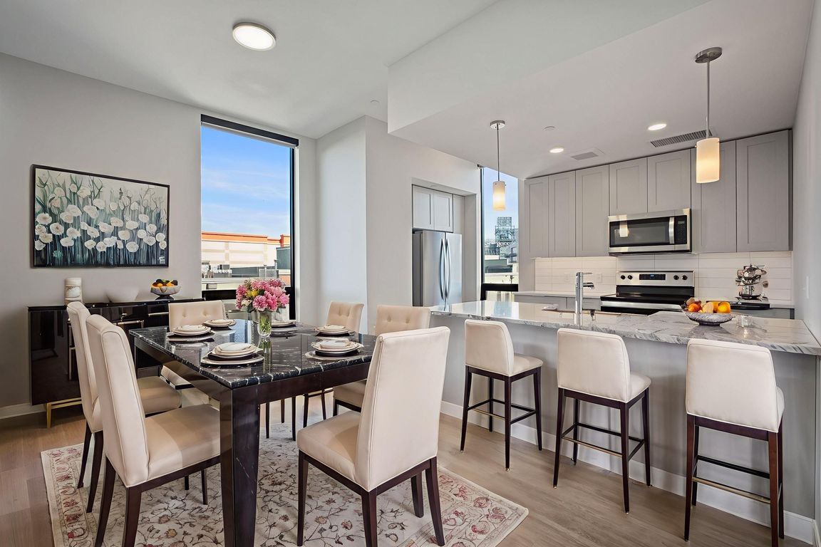 Experience seamless living with open-concept designs, merging kitchen and living spaces.