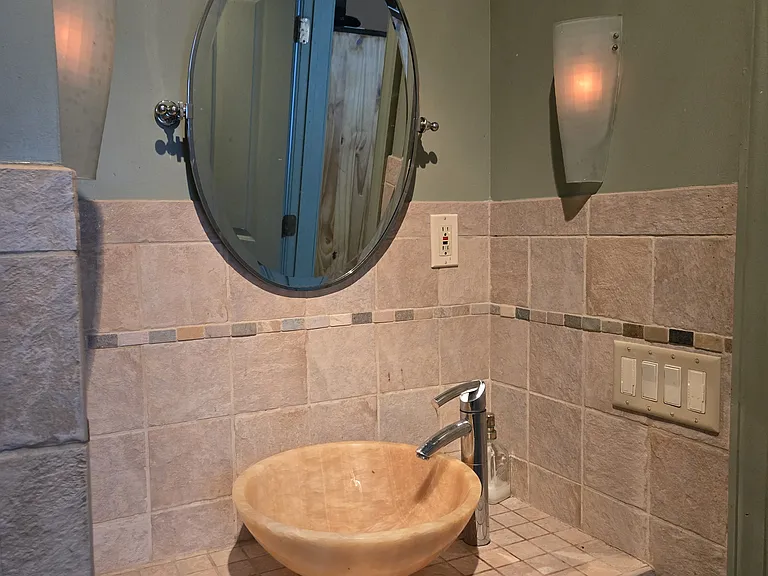 First floor full bath vanity