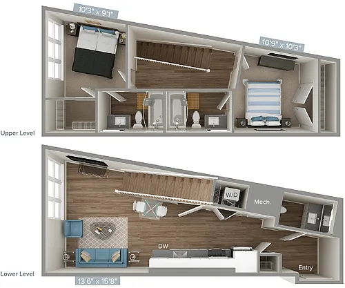 Floor plan A22D