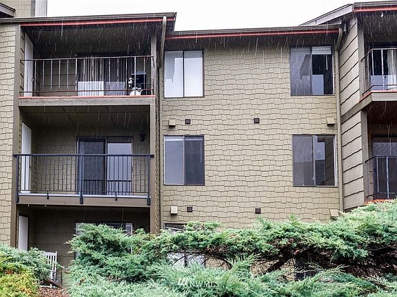 Balcony on middle left.  