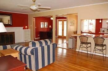 Open floor plan, hardwood floors & smart updates!