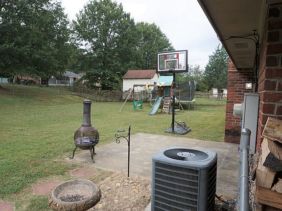 backyard and concrete patio