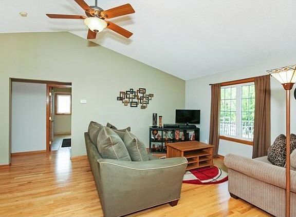 Vaulted ceilings in living room!