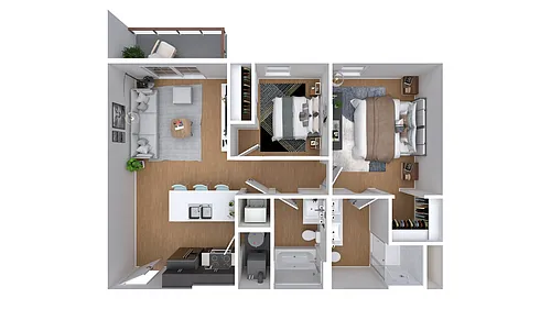 Floor plan 2x2 Large