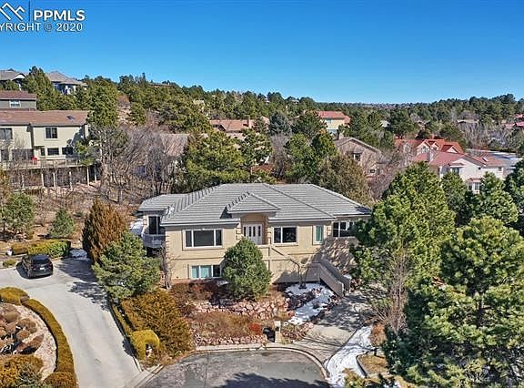 aerial of front of home