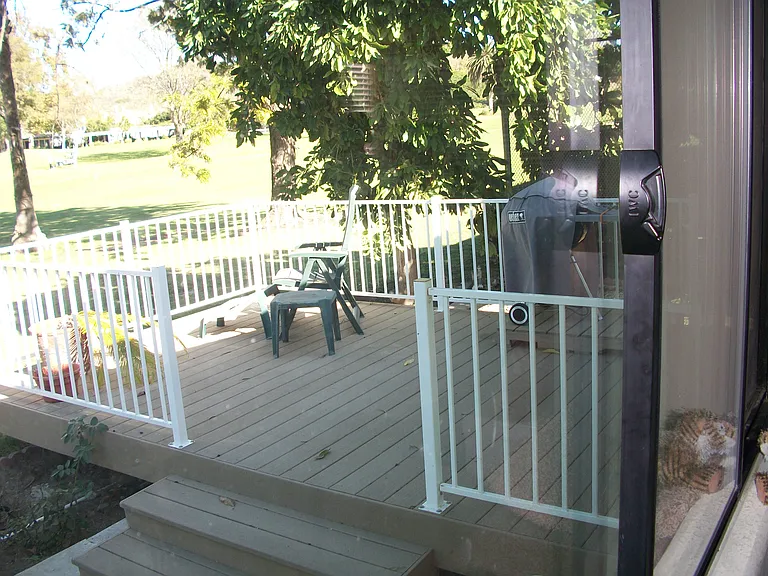 Patio on golf course