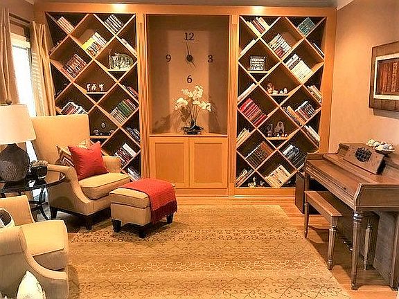 Library wth builtin cabinets