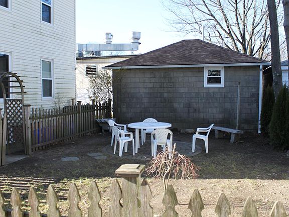 Fenced in backyard