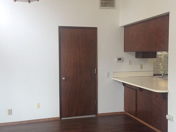 Door to attached garage.