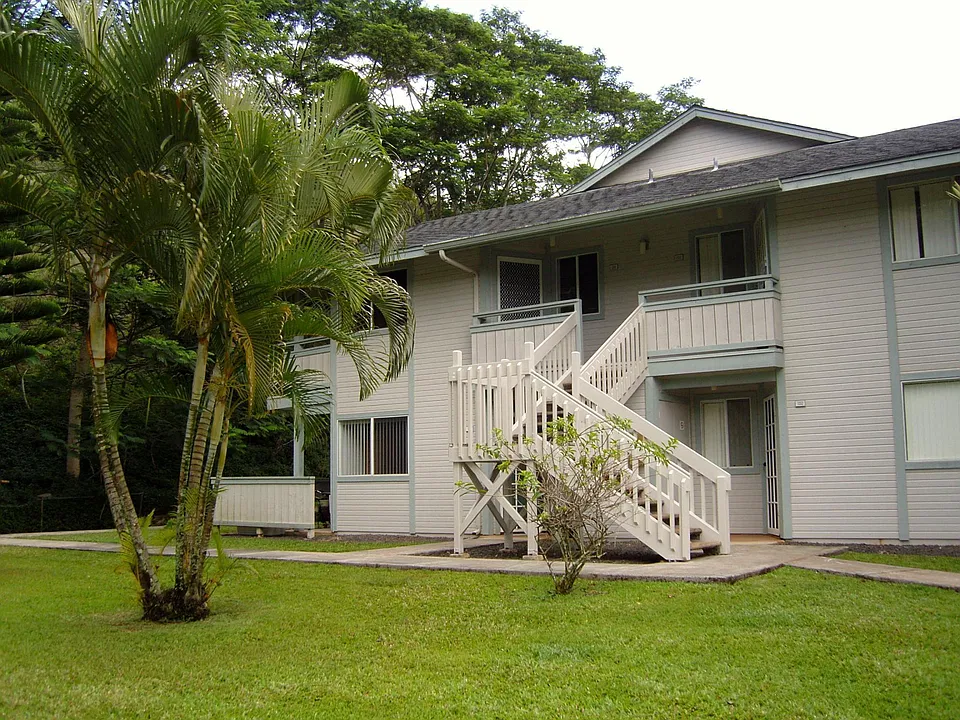 2nd floor condo entrance. Backs up to a hillside.