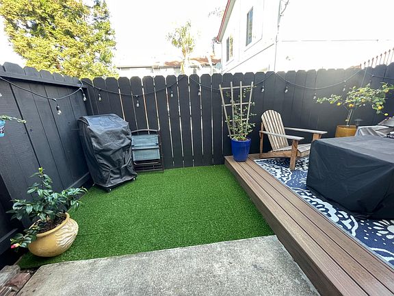 Recently installed turf