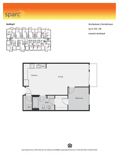 Floor plan 1X1 B C