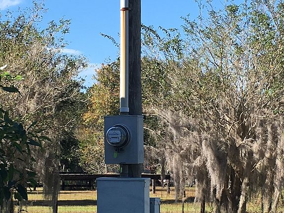 Power, water & septic 