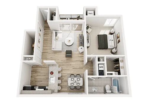 Floor plan 1BL