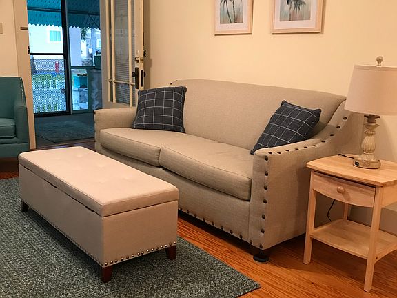 Living Room off of screened-in porch.