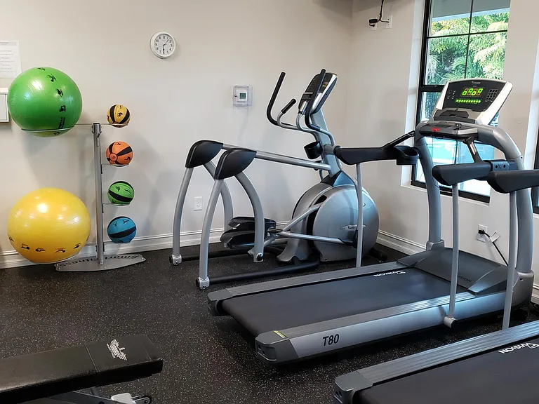 Community work-out gym included in rent!
