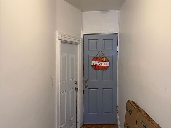 Front hallway door is on the left side for first floor unit.