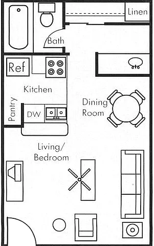Floor plan Studio