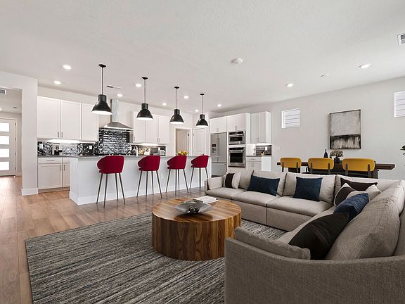 Virtually Staged Great Room KItchen