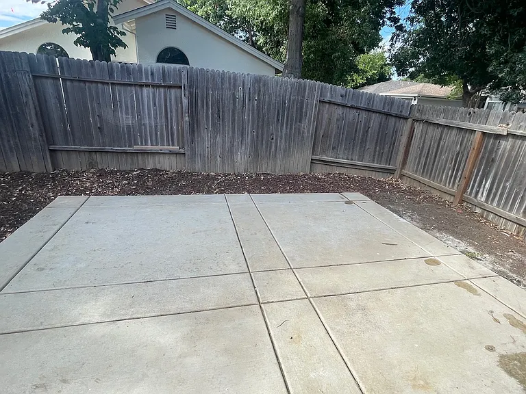backyard is private & low maintenance