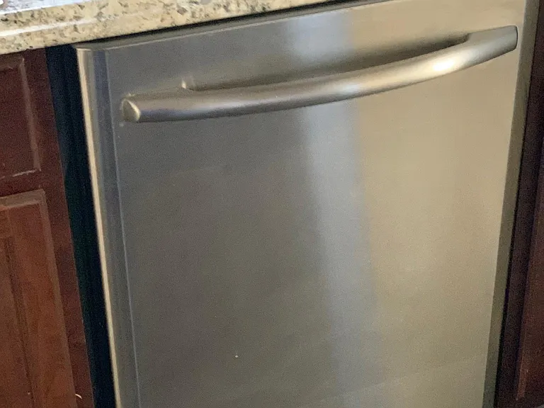 Stainless steel Dishwasher.