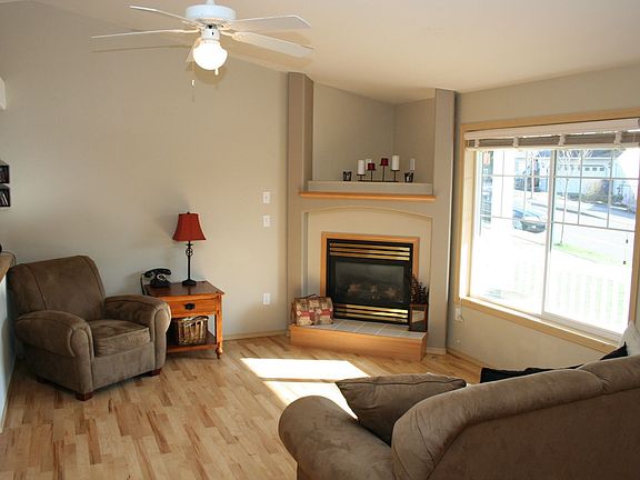 Open Living Room with Fireplace