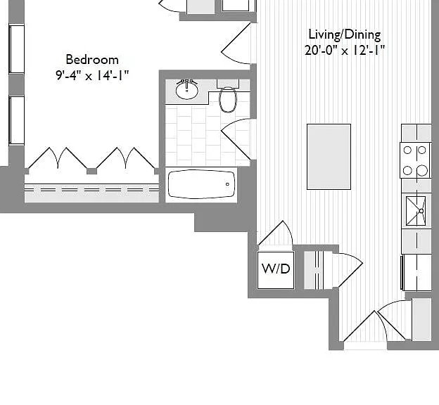 1-Bedroom 1-Bathroom | 616 sqft 1-Bedroom 1-Bathroom | 616 sqft