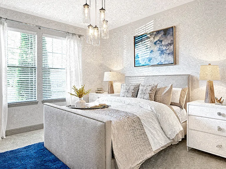 Plush carpeting in bedrooms and plenty of natural light