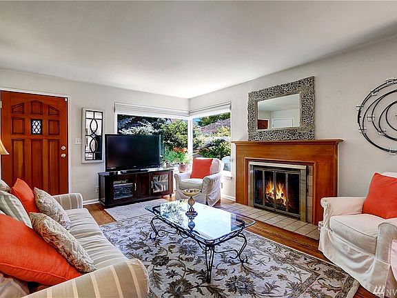 warm and inviting living room with a view
