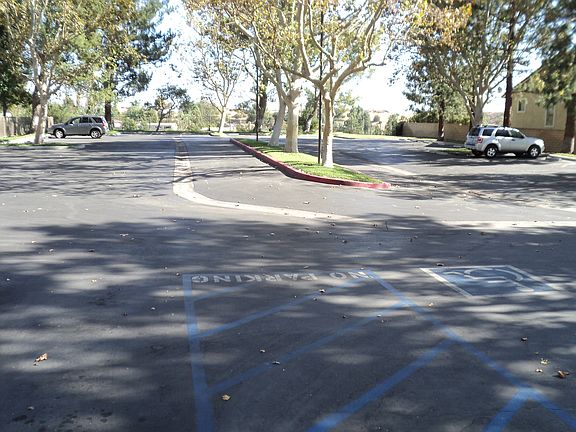 Huge guest parking lot