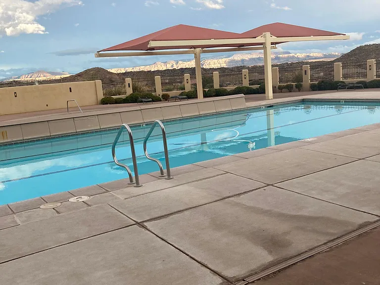 Outdoor pool and children's pool.