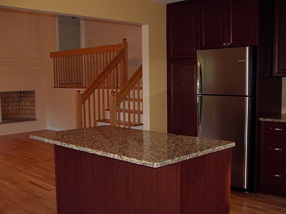 Kitchen open into living room