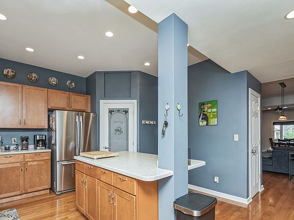 large kitchen with island