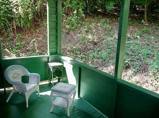 Private porch off the master bedroom.