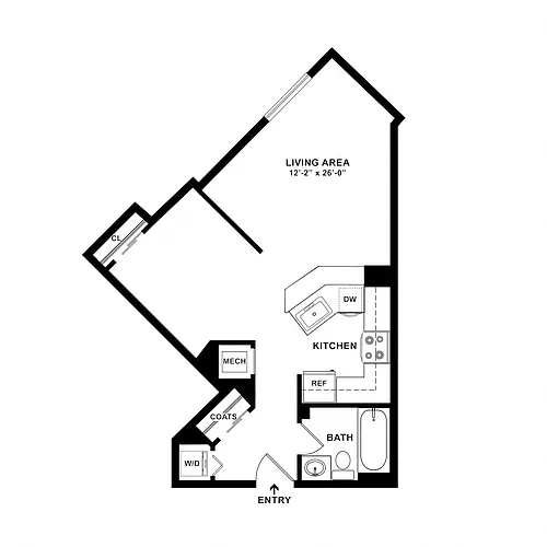 Floor plan Studio-S02