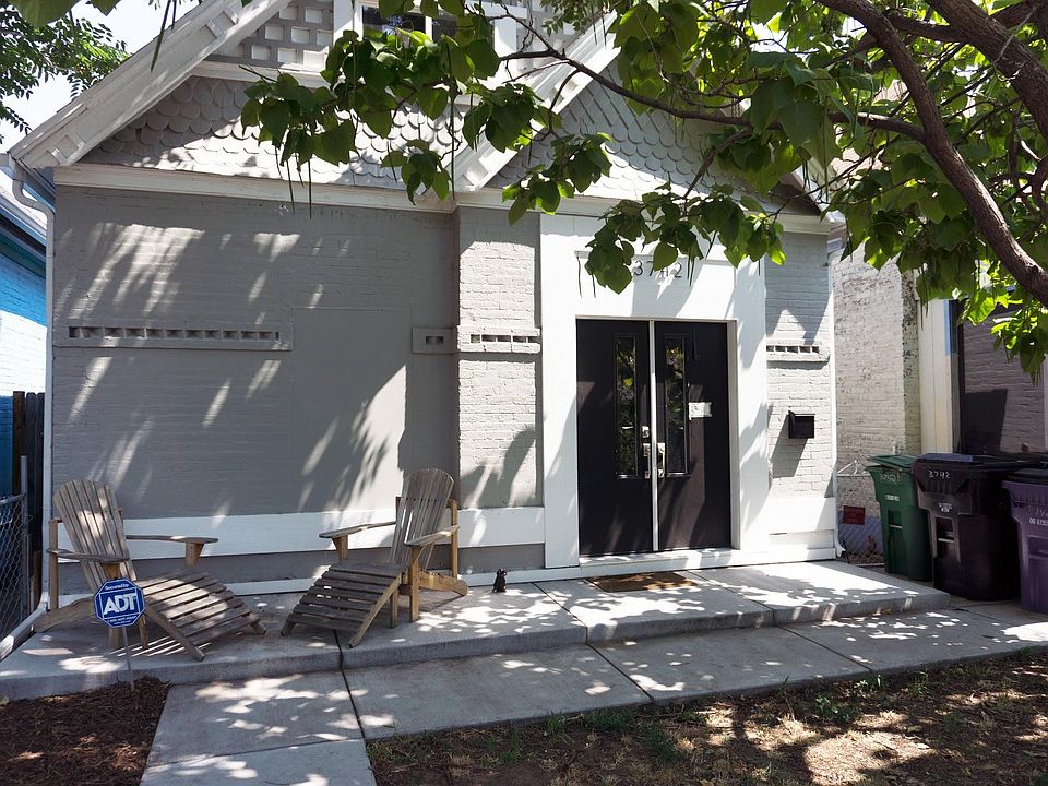 Front of the House with porch and walkway