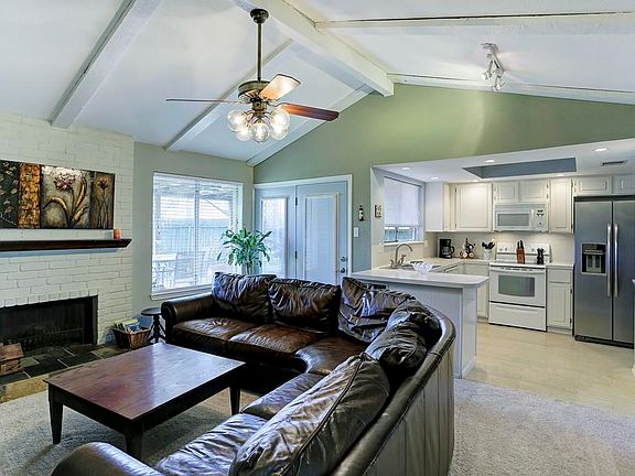 Open kitchen and living room