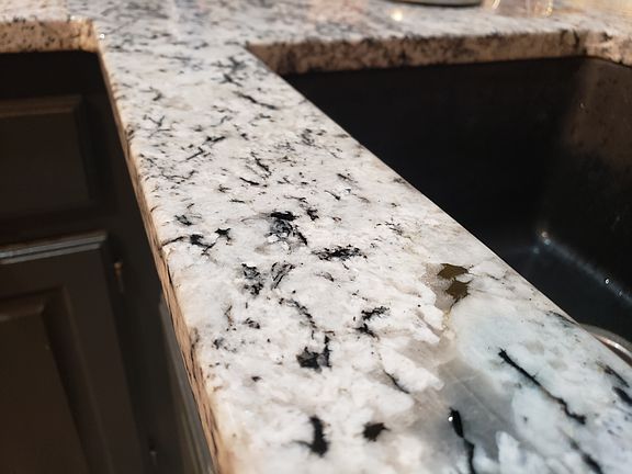 New granite and sink