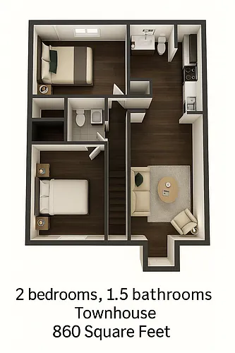 Floor plan 2X15
