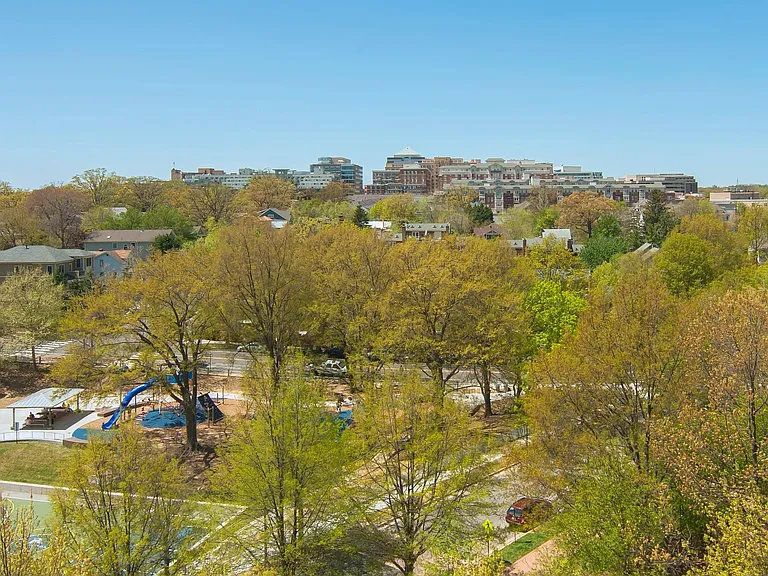 View of Rocky Run Park from the balcony
