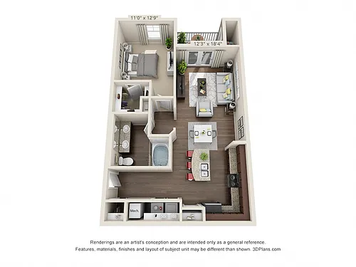 Floor plan The Shortline