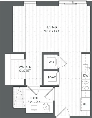 Floor plan Studio-SF(SIM)
