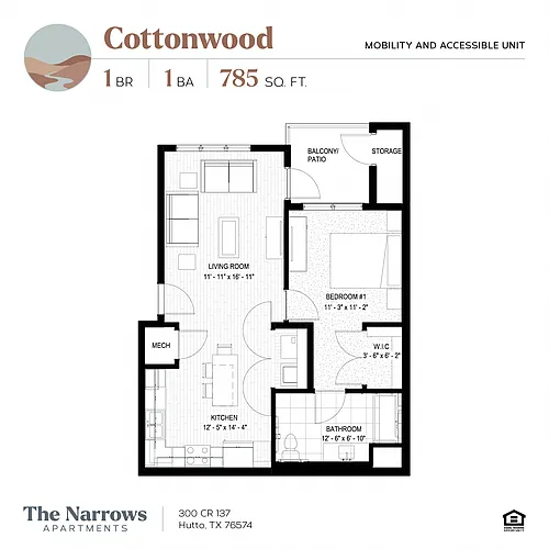 Floor plan Cottonwood