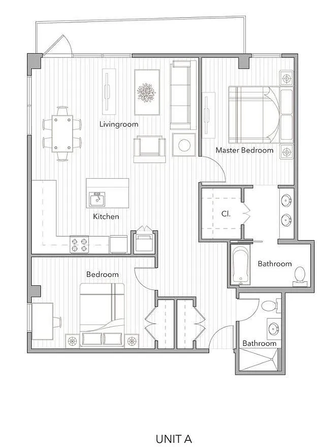 Floor plan 2 Bedroom