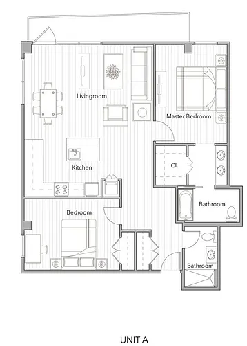 Floor plan 2 Bedroom