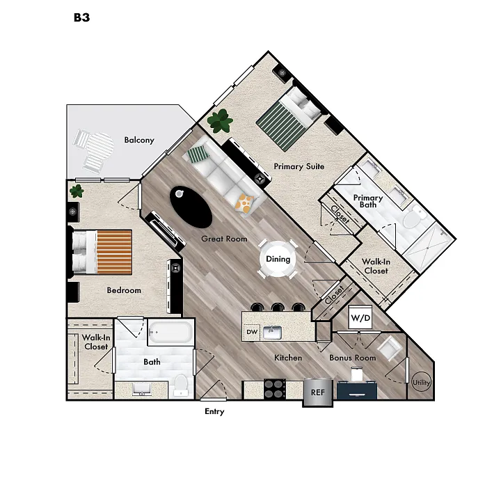 Floor plan B3