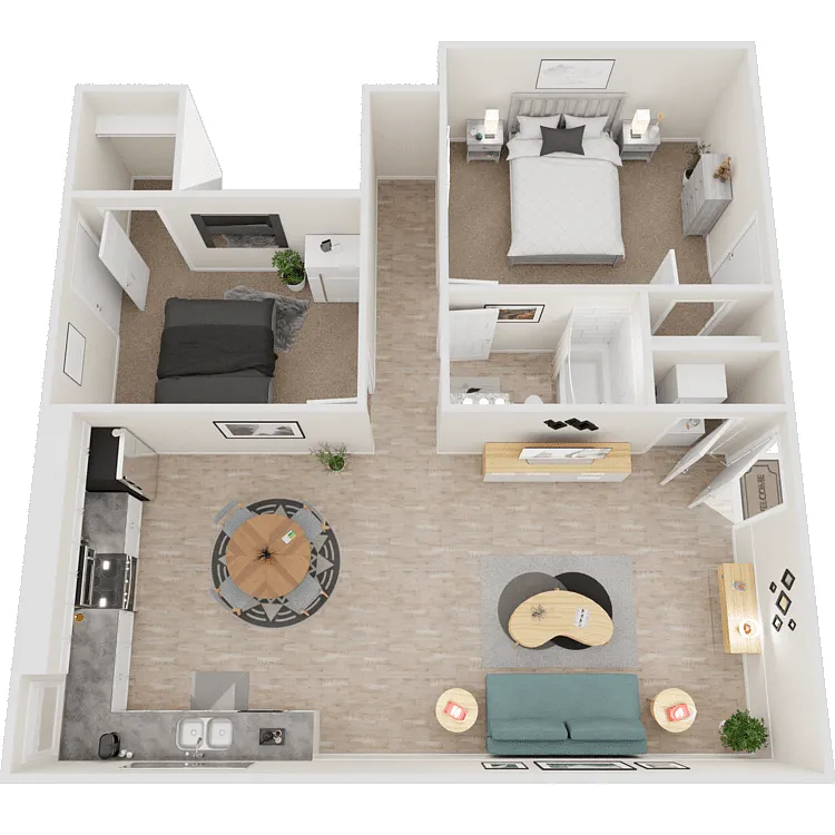 Floor plan B1 Renovated